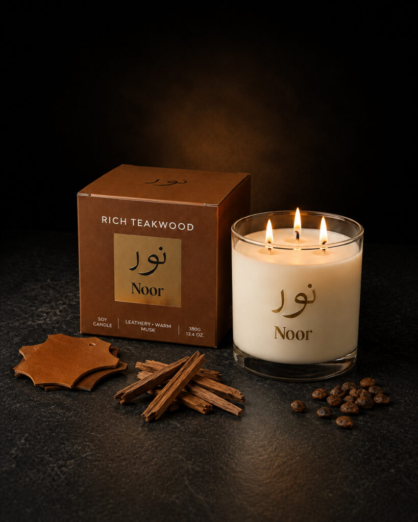 Rich teakwood candle UAE