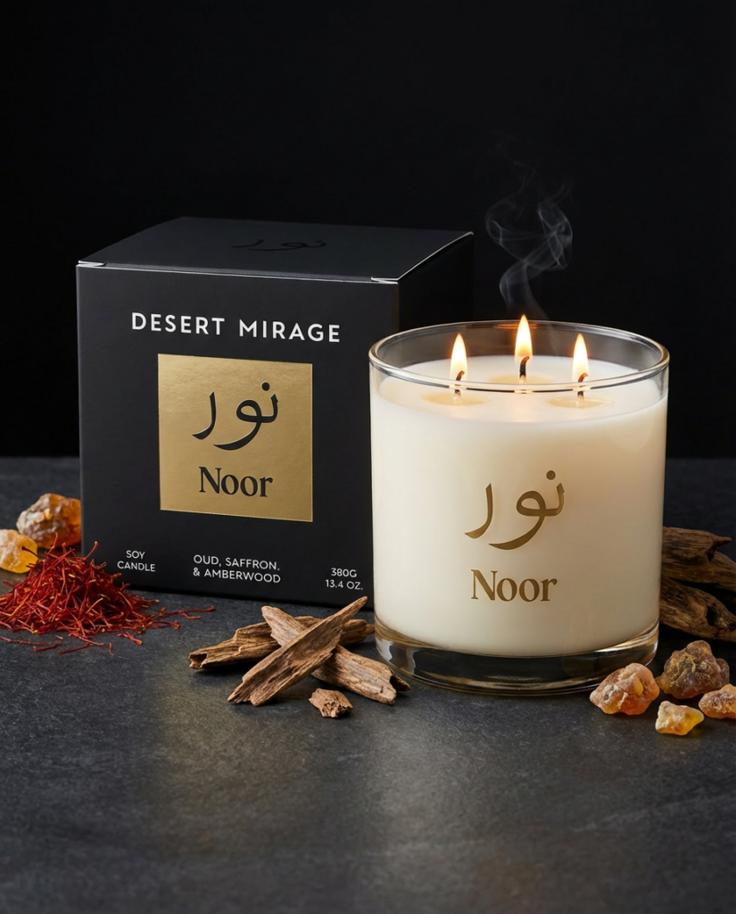 Desert mirage candle UAE