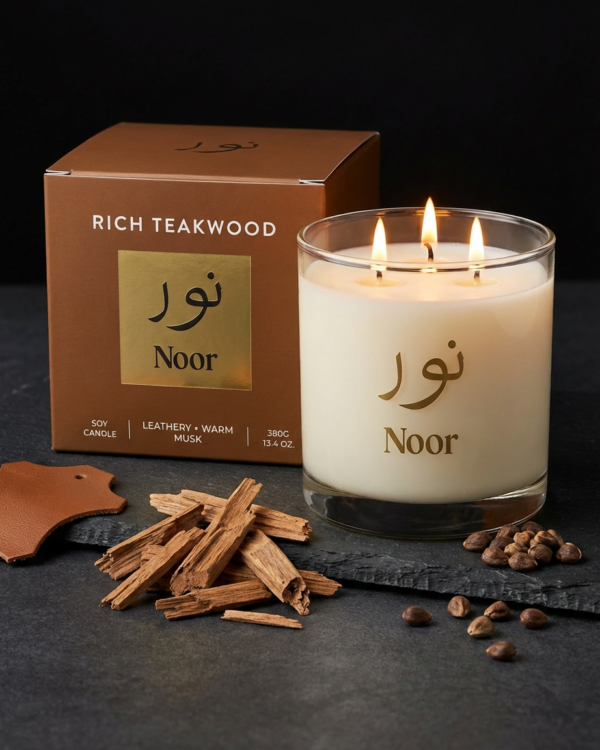 Rich teakwood candle UAE