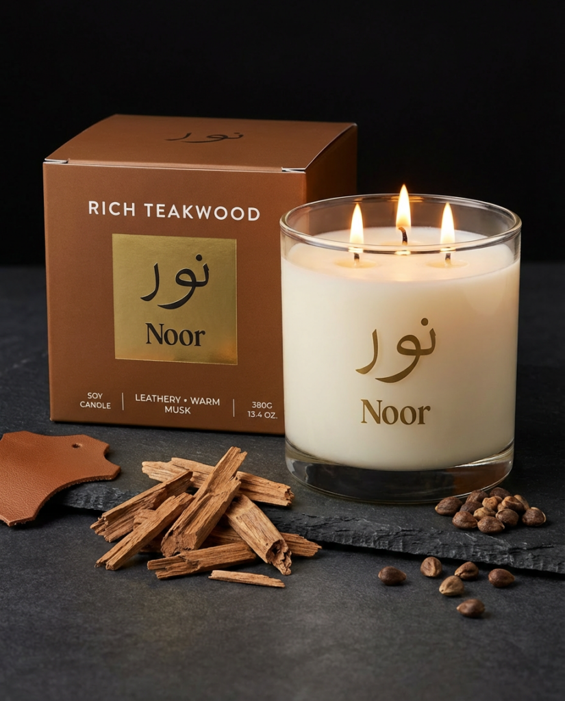 Rich teakwood candle UAE